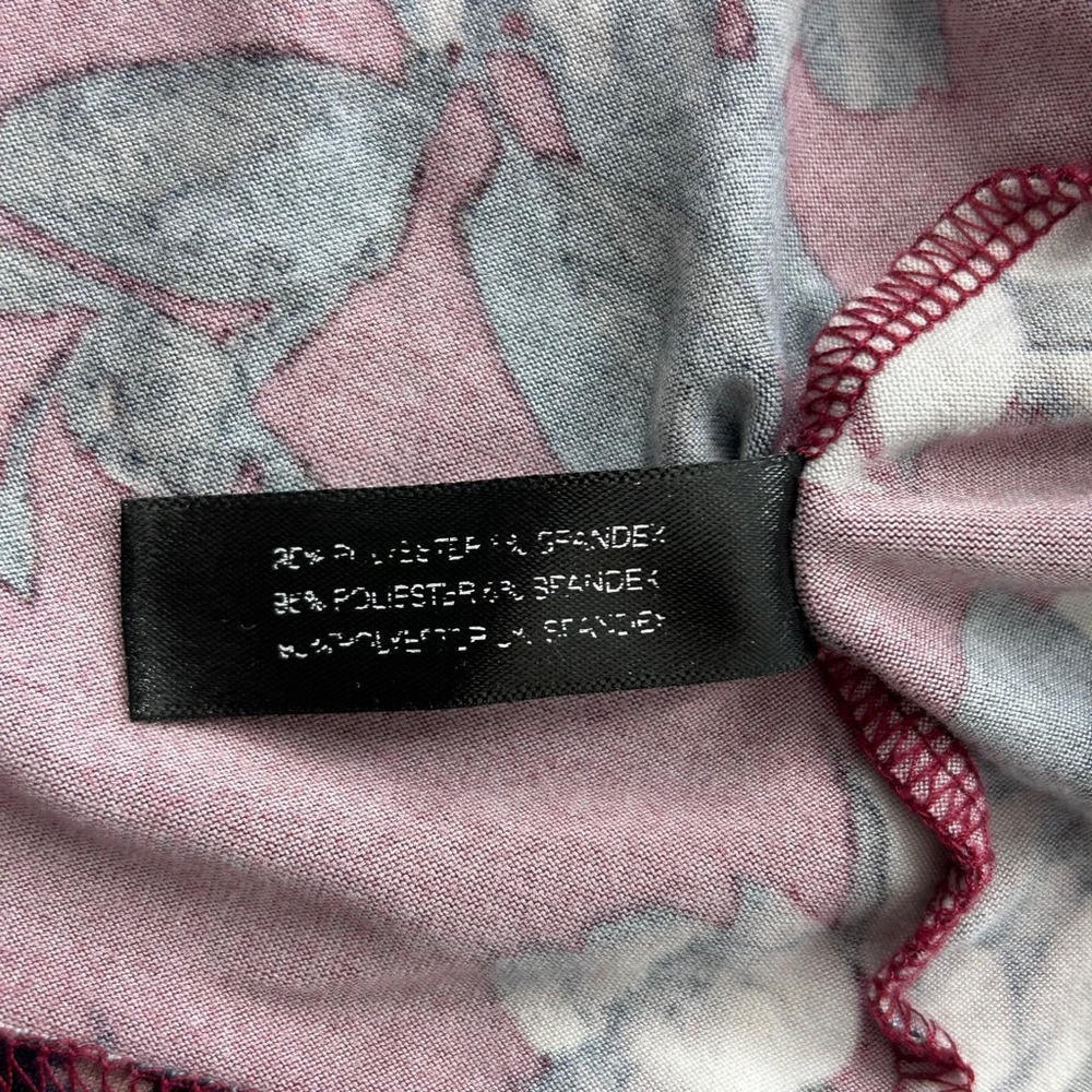 BCBGMAXAZRIA Pajama Set 2 Piece Womens M Red Floral - Picture 16 of 16